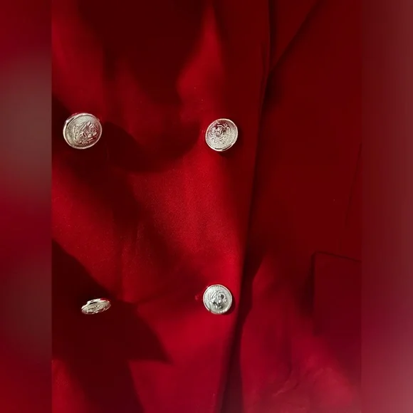 BOOHOO JERSEY KNIT DOUBLE BREASTED BLAZER - Picture 4 of 8